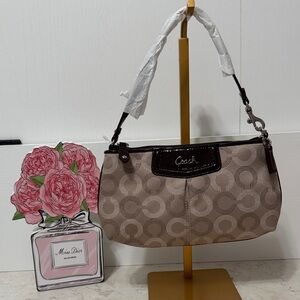 Coach Tan and Brown Signature Women's Bag NWT